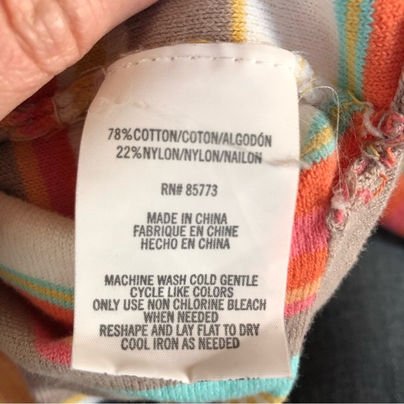 O’Neill surfer girl Pastel cotton stetch knit midi skirt side slits XS - Picture 7 of 7